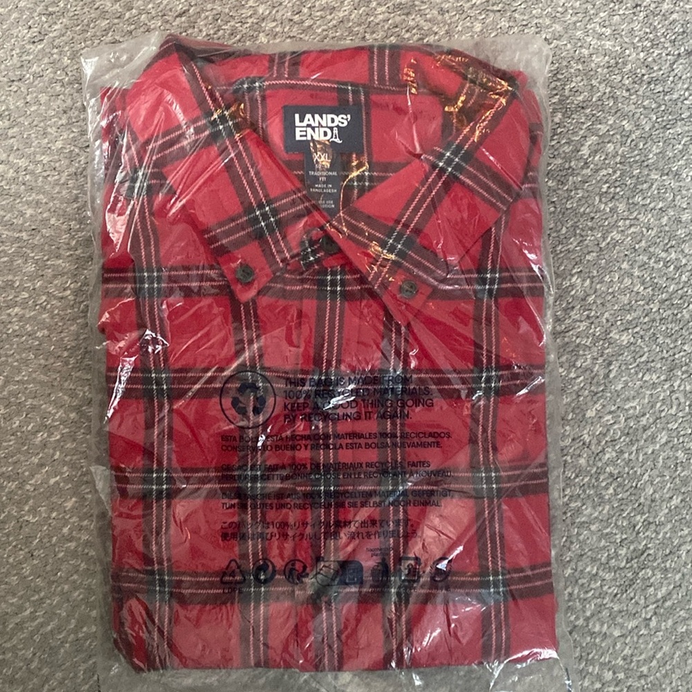 Lands End Button Down Men's Shirt